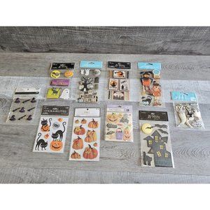 Sticker Lot - Halloween October Ghosts Scrapbooking 3D Stickers Jolee's RARE #6